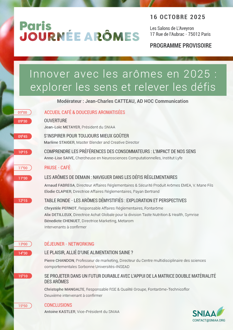 Programme Journée Arômes