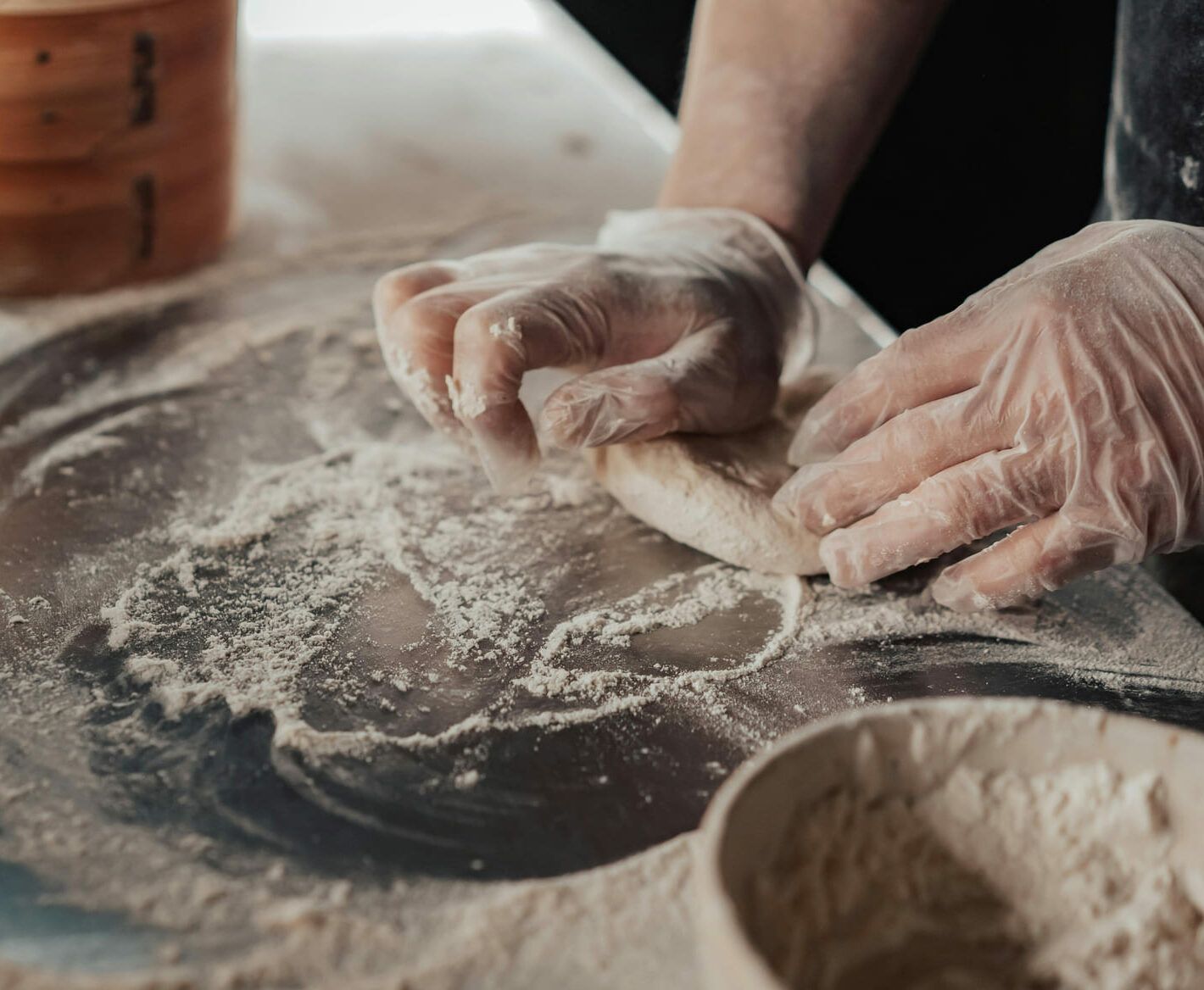 Boulanger fait de la pate