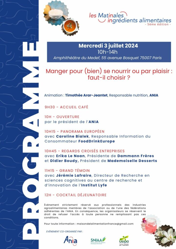 Image du programme des matinales 2024